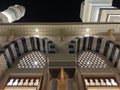 The nighttime beauty of the madaniyah grand mosque, karanganyar city, central java, indonesia Royalty Free Stock Photo
