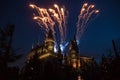 The Nighttime Lights At Hogwarts Royalty Free Stock Photo