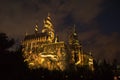 The Nighttime Lights At Hogwarts Royalty Free Stock Photo