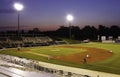 Nighttime Minor League Baseball Stadium Royalty Free Stock Photo