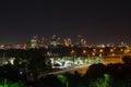 Nighttime skyline cityscape of Nashville, Tennessee