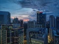 Nighttime view over the Philippines capital manilla