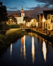 Nighttime in Zoetermeer, the Netherlands