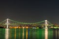 Nightview of Rainbow Bridge Royalty Free Stock Photo