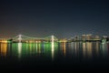 Nightview of Rainbow Bridge Royalty Free Stock Photo