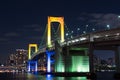 Nightview of Rainbow Bridge Royalty Free Stock Photo
