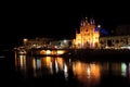 Nightview of St Julians bay. Royalty Free Stock Photo