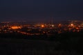 Nighty czech city of Chomutov on 27th July 2018 Royalty Free Stock Photo