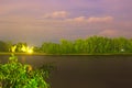 Nighty landscape at San Fernando nautic park