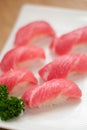 Fine fresh Nigiri sushi chutoro