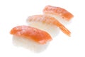 Nigiri Sushi salmon and king prawn