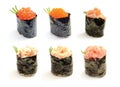 Nigiri sushi set Royalty Free Stock Photo