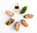 Nigiri sushi set Royalty Free Stock Photo