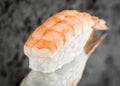 Nigiri sushi with shrimp Royalty Free Stock Photo