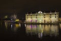 Nigth shot of het Scheepvaartmuseum(Maritime Museum) Amsterdam Royalty Free Stock Photo