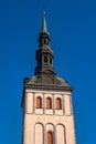 Niguliste Church. Belfry. Tallinn, Estonia. The Church has a Museum and a concert hall. Royalty Free Stock Photo