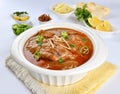 Nihari or Nehari is a tender meat stew. Cooked in various spices on low heat.