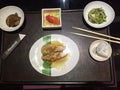 Meal at Nihonbashi Restaurant, Colombo. Traditional Japanese.