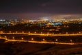 Niht view on Mosta and Sliema after firework, Malta Royalty Free Stock Photo