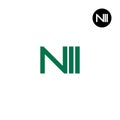 NII Logo Letter Monogram Design Royalty Free Stock Photo