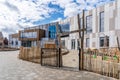 NIJMEGEN / NETHERLANDS-SEPTEMBER 13, 2019: Modern school building for children up to 12 years old. The exterior facades are sleek