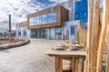 NIJMEGEN / NETHERLANDS-SEPTEMBER 13, 2019: Modern school building for children up to 12 years old. The exterior facades are sleek