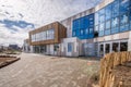 NIJMEGEN / NETHERLANDS-SEPTEMBER 13, 2019: Modern school building for children up to 12 years old. The exterior facades are sleek