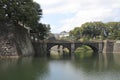 Nijubashi bridge of Edo castle Royalty Free Stock Photo