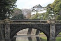 Nijubashi bridge of Edo castle Royalty Free Stock Photo
