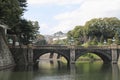 Nijubashi bridge of Edo castle Royalty Free Stock Photo
