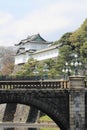 Nijubashi bridge of Edo castle Royalty Free Stock Photo