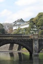 Nijubashi bridge of Edo castle Royalty Free Stock Photo