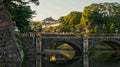 Nijubashi Bridge at the Tokyo Imperial Palace Royalty Free Stock Photo