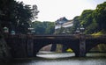 Nijubashi Bridge Tokyo Imperial Palace Japan Royalty Free Stock Photo