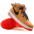 Nike Air Force 1 Mid 07 Cork sneaker Royalty Free Stock Photo