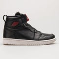 Nike Air Jordan 1 High Zip Premium black, red and white sneaker