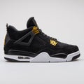 Nike Air Jordan 4 Retro black and gold sneaker