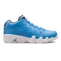 Nike Air Jordan 9 Retro Low university blue sneaker isolated on white background