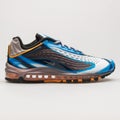 Nike Air Max Deluxe blue, grey, brown and white sneaker