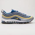 Nike Air Max 97 grey, blue and yellow sneaker