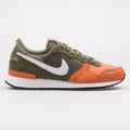Nike Air VRTX Leather olive green, orange and white sneaker
