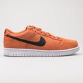 Nike Dunk Low orange, black and white sneaker