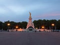 Nike (Goddess of Victory) Statue outside Buckingham Palace Royalty Free Stock Photo