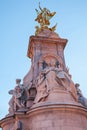 Nike (Goddess of Victory) Statue outside Buckingham Palace Royalty Free Stock Photo