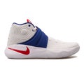 Nike Kyrie 2 white, blue and red sneaker