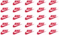 Nike logo printed on white paper. Nike, Inc. is an American multinational corporation that is engaged sales of footwear, apparel,