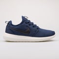 Nike Roshe Two navy blue sneaker Royalty Free Stock Photo