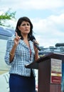 Nikki Haley Fires Up the Crowd Royalty Free Stock Photo