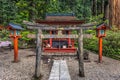 Nikko - May 22, 2019: Futarasan Shinto shrine in Nikko, Japan Royalty Free Stock Photo