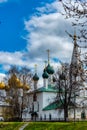 The Nikola Rubleny Church. One of the oldest churches in Yaroslavl. Part of the Golden ring of Russia. Yaroslavl, Russia-May 2018 Royalty Free Stock Photo